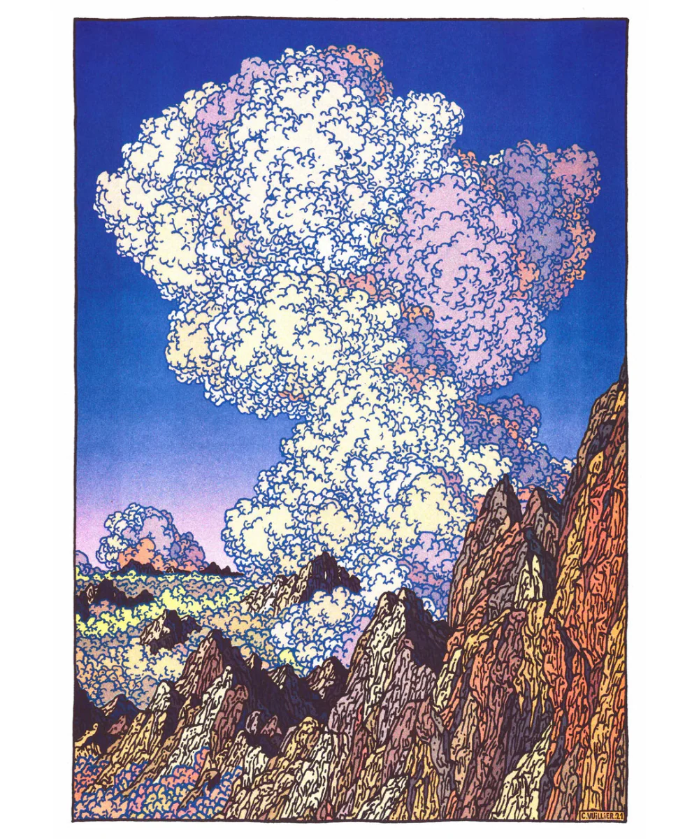 Affiche Les dents du Midi 12 x 17po C. Vuillier Kiblind Atelier - Image 3