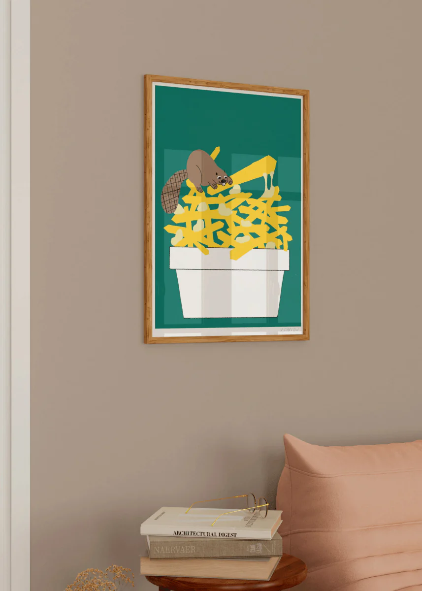 Affiche TOUTE Bouquet Castor et Poutine