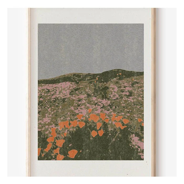 Affichette California Poppies 8.5 x 11 Cocoshalom