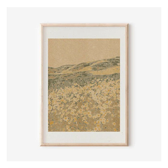 Affichette Field of 70's Wallpaper 8.5 x 11 Cocoshalom