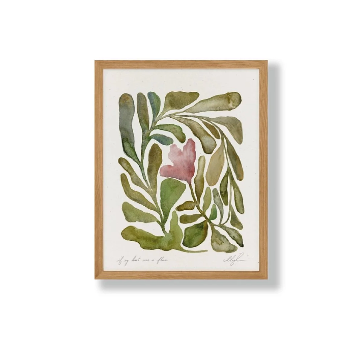 Affichette If My Heart Were a Flower 8.5 x 11 Cocoshalom