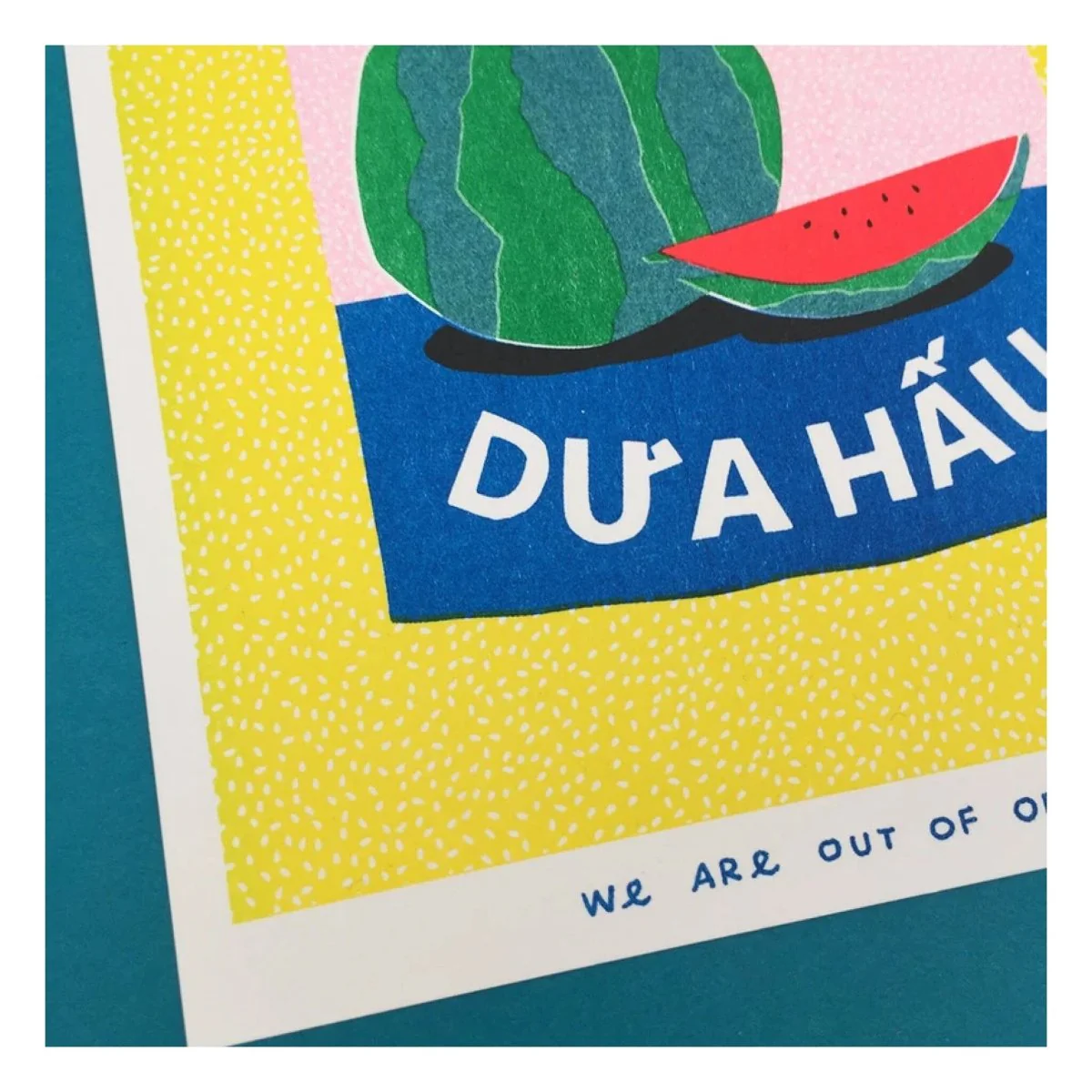 Affichette Riso Can of Watermelon Seeds 5x7po We Are Out of Office - Image 2