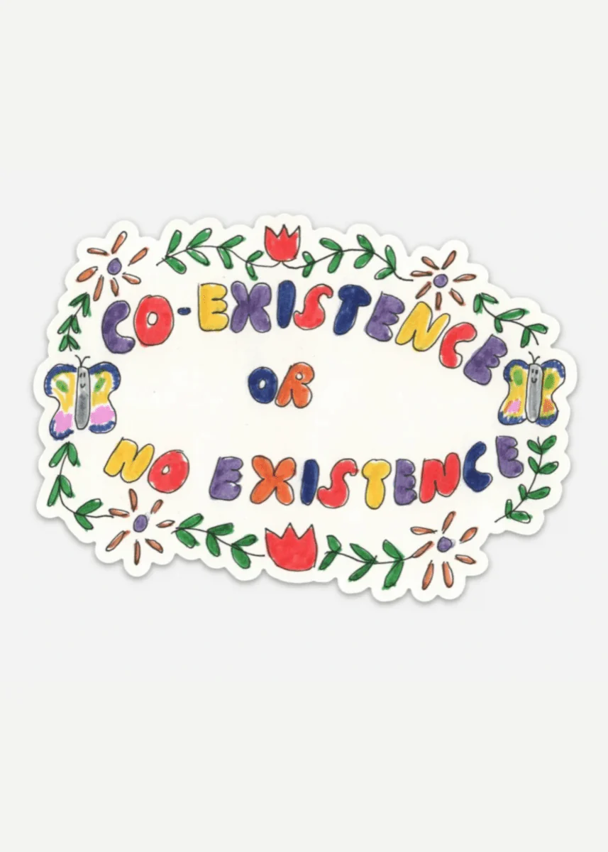 Autocollant Bumper Coexistence or No Existence Sandwitch Shop