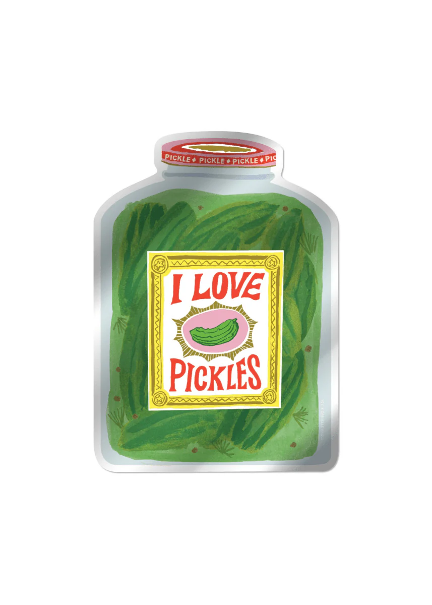Autocollant I Love Pickles Red Cap Cards