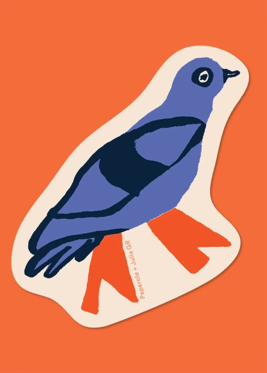 Autocollant Pigeon Paperole