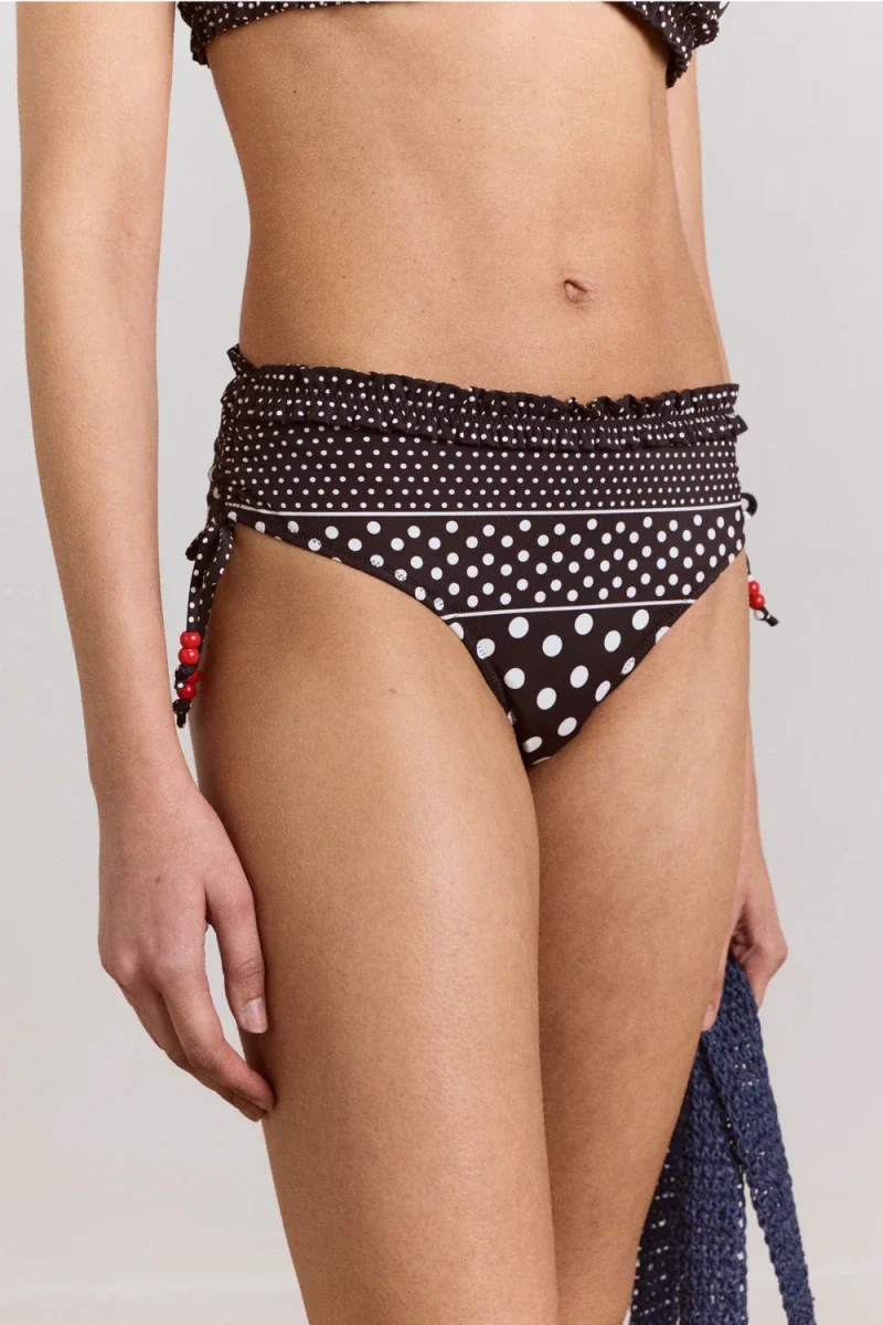 Bas de Maillot Cove Spot Stripe Damson Madder - Image 3