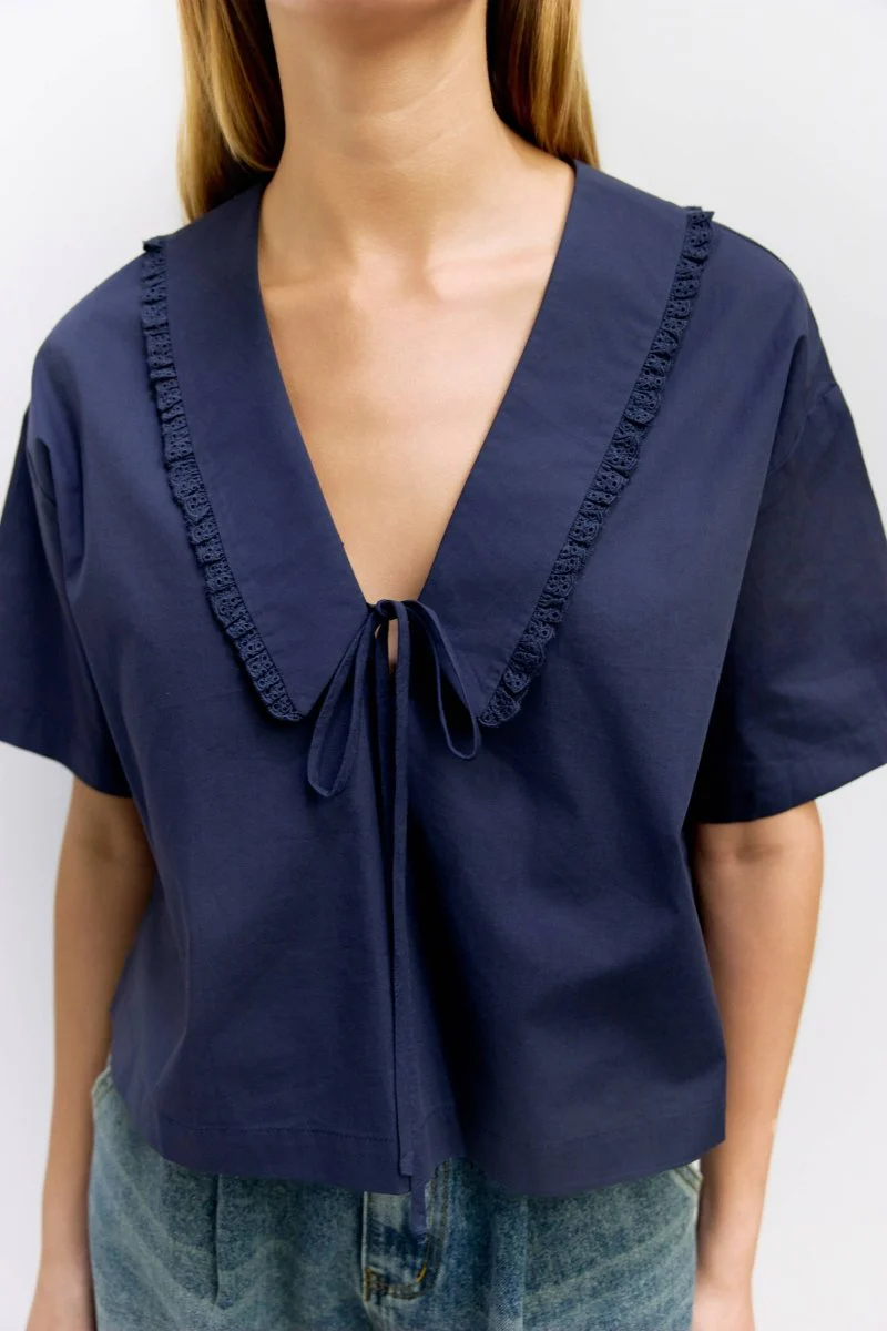 Blouse Roseanne Marine Mod Ref - Image 3