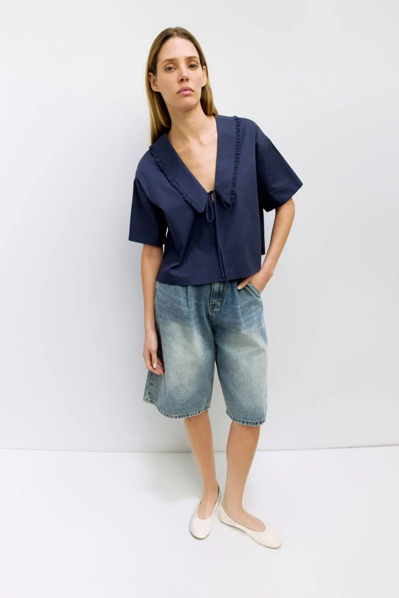 Blouse Roseanne Marine Mod Ref - Image 4