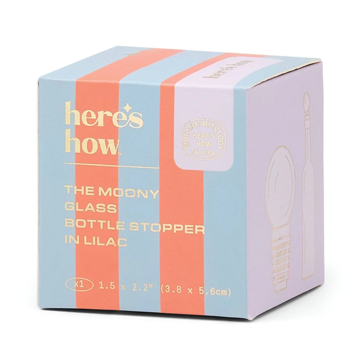 Bouchon en Verre Moony Lilas Here's How - Image 2