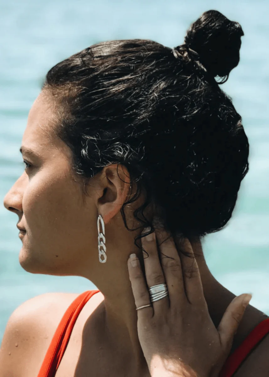 Boucles d'oreilles Chaîne Argent Sarah Bijoux