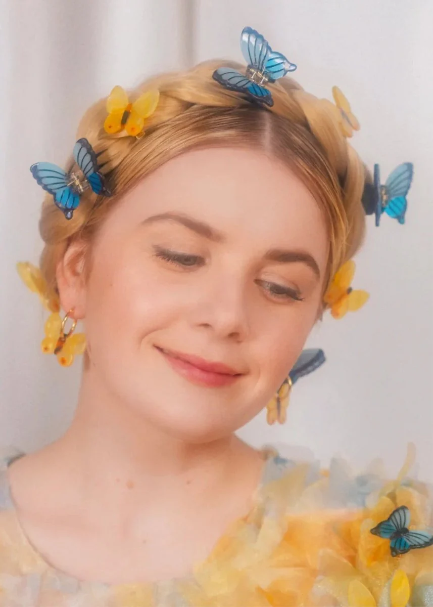 Boucles d'oreilles Papillon Jaune Coucou Suzette SOLDE - Vente Finale - Image 2