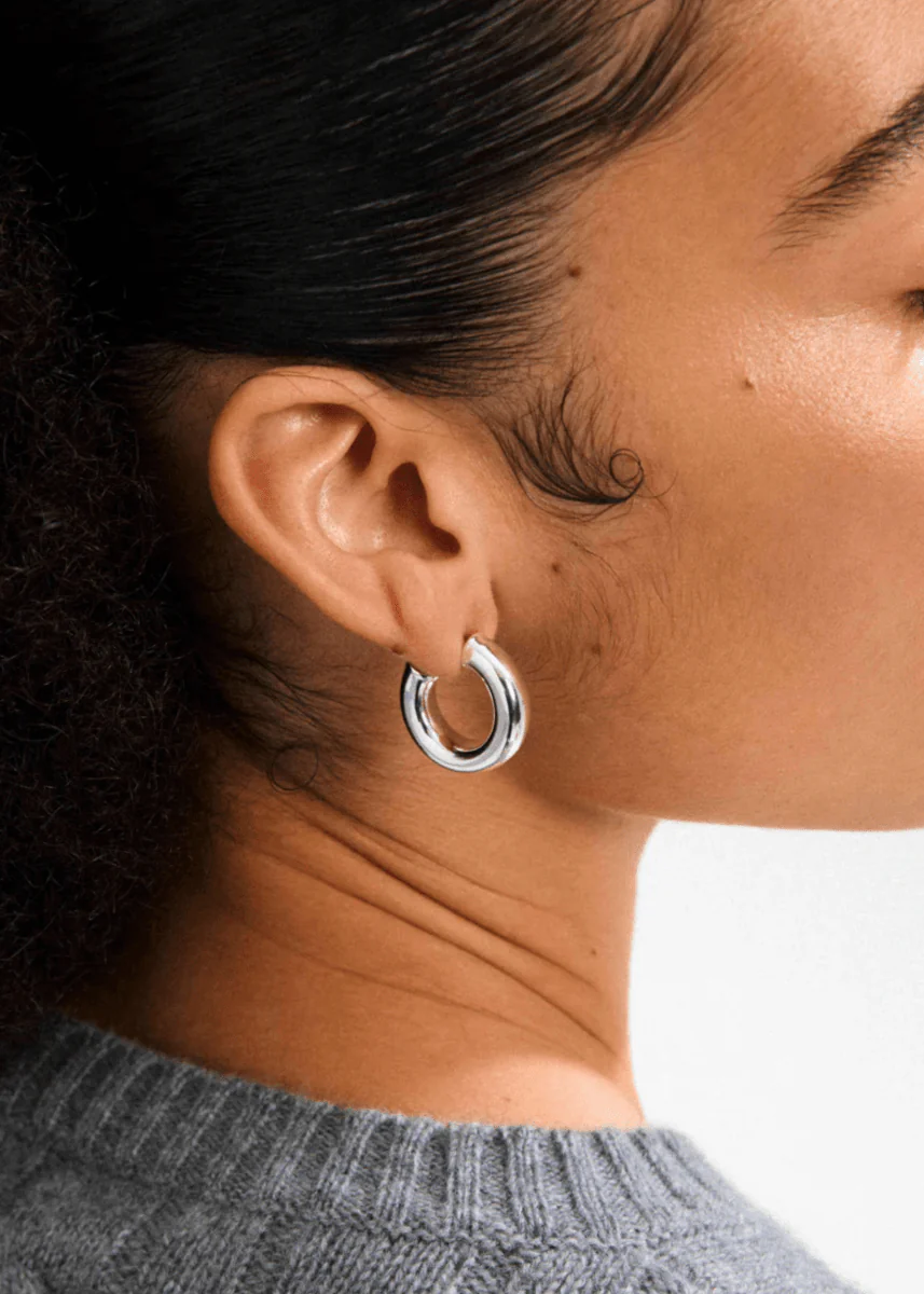 Boucles d'oreilles Phase Larges Anneaux Pilgrim (Or ou Argent) - Image 6