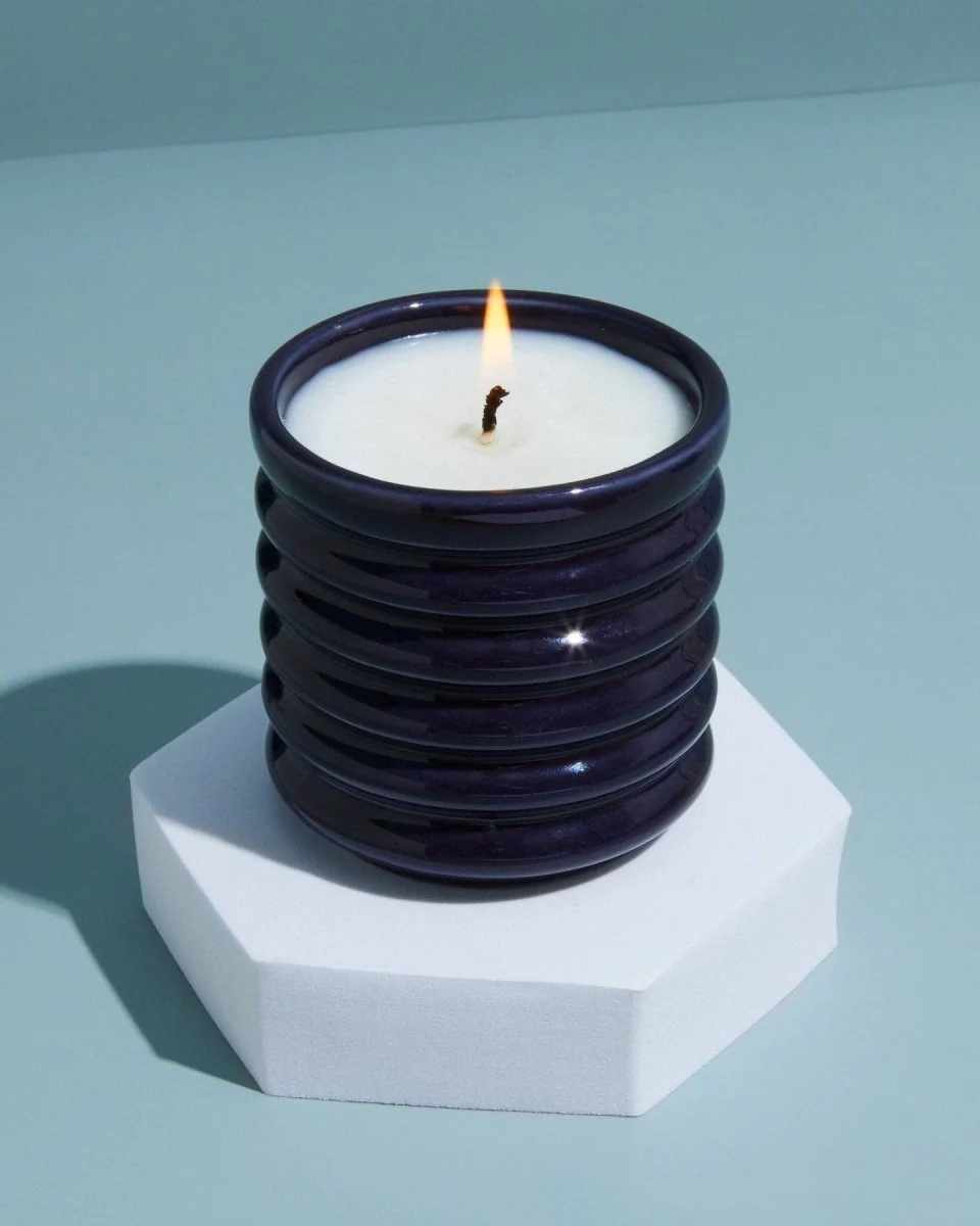 Bougie Cuir et Bois de Santal Zesty Lemons - Image 2