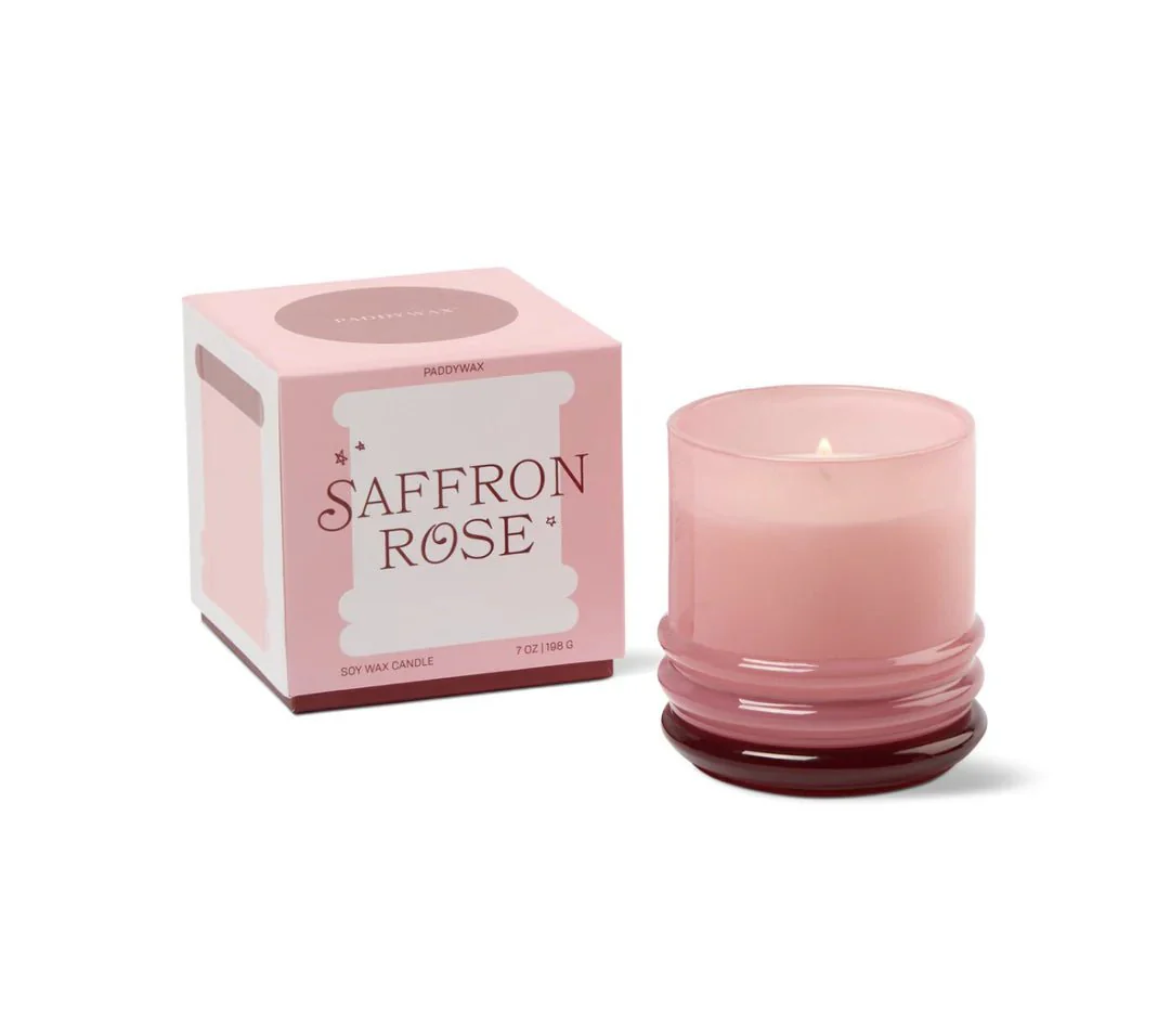 Bougie Stacked 7oz Saffran et Rose Paddywax - Image 3
