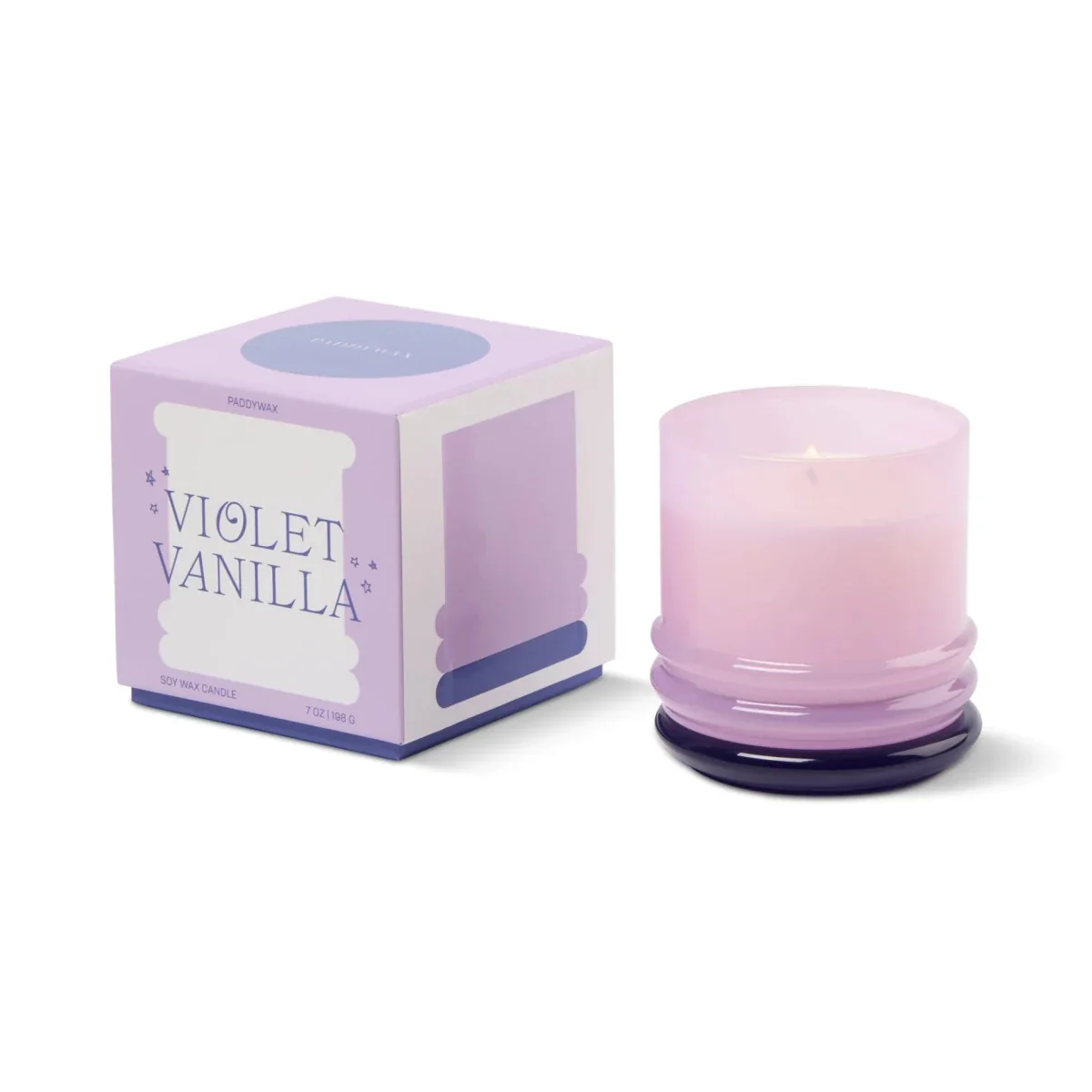 Bougie Stacked 7oz Violette et Vanille Paddywax