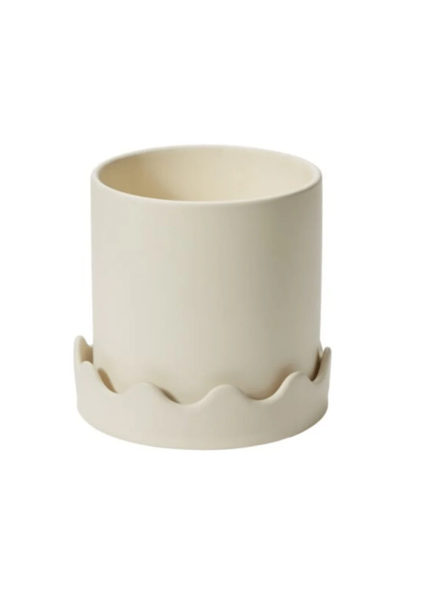 Cache-Pot Pissaro Blanc-Cassé 6 x 5.75 AD