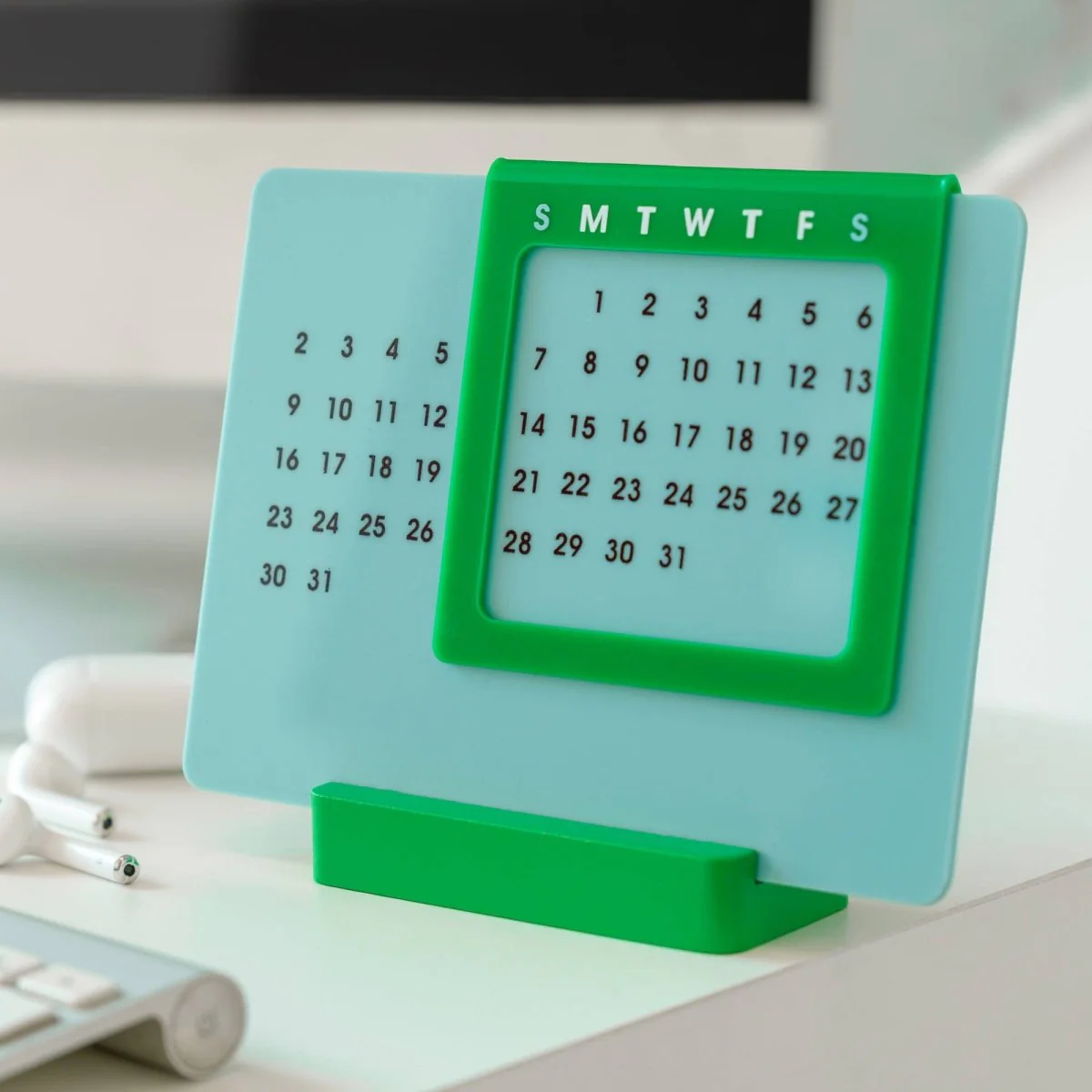 Calendrier Éternel Bleu et Vert Helio Ferretti - Image 2
