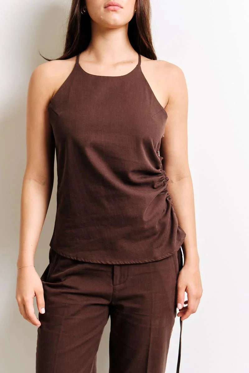 Camisole en Lin Terri Cacao Kuwalla - Image 2