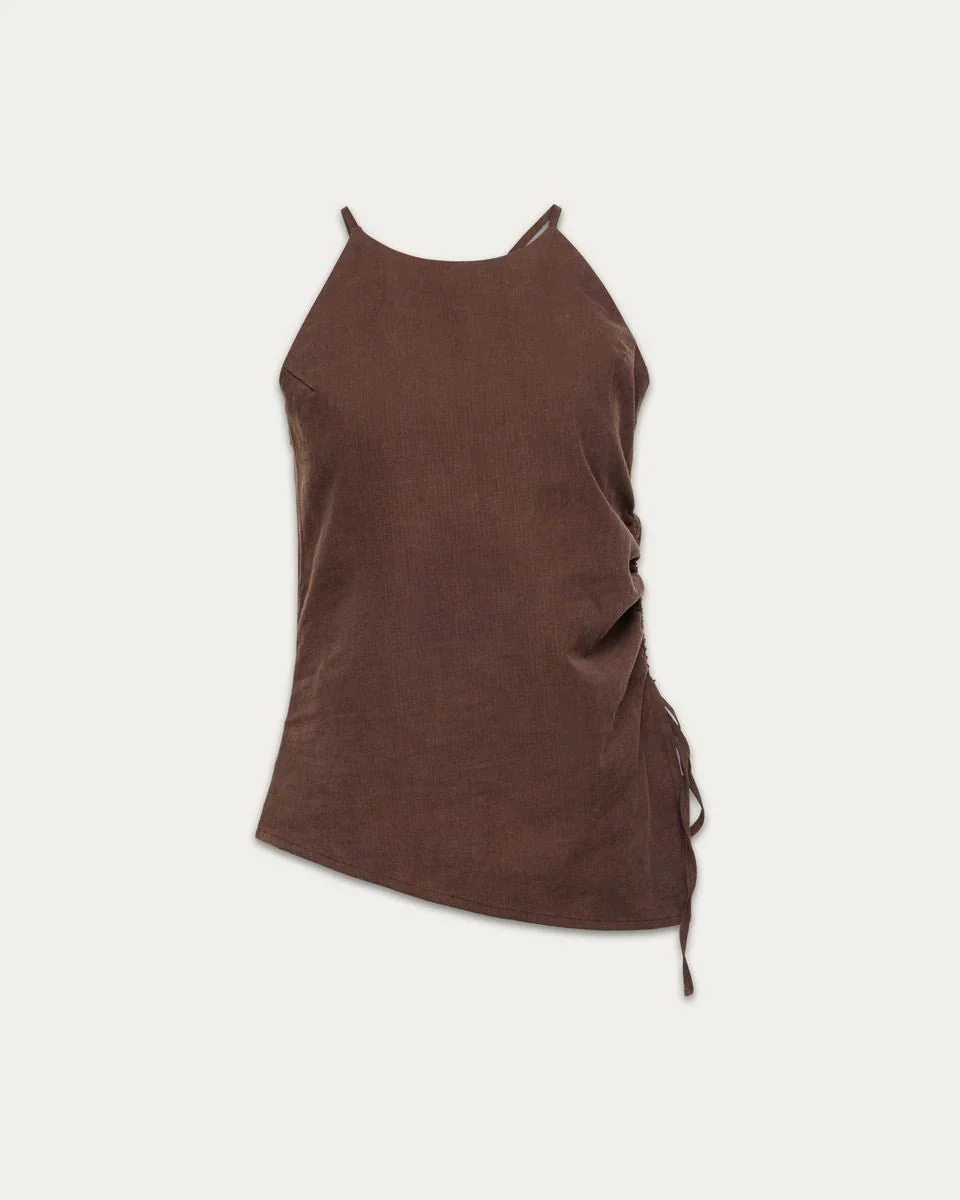 Camisole en Lin Terri Cacao Kuwalla - Image 4