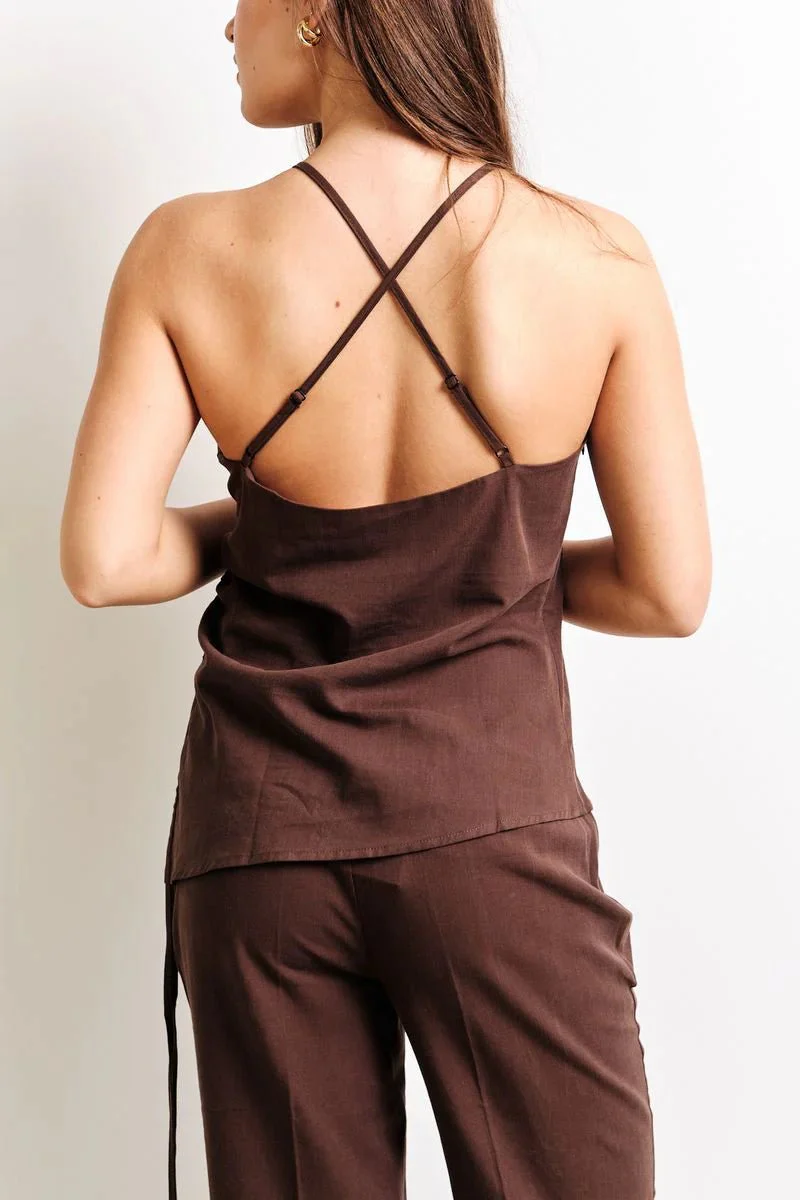 Camisole en Lin Terri Cacao Kuwalla - Image 5