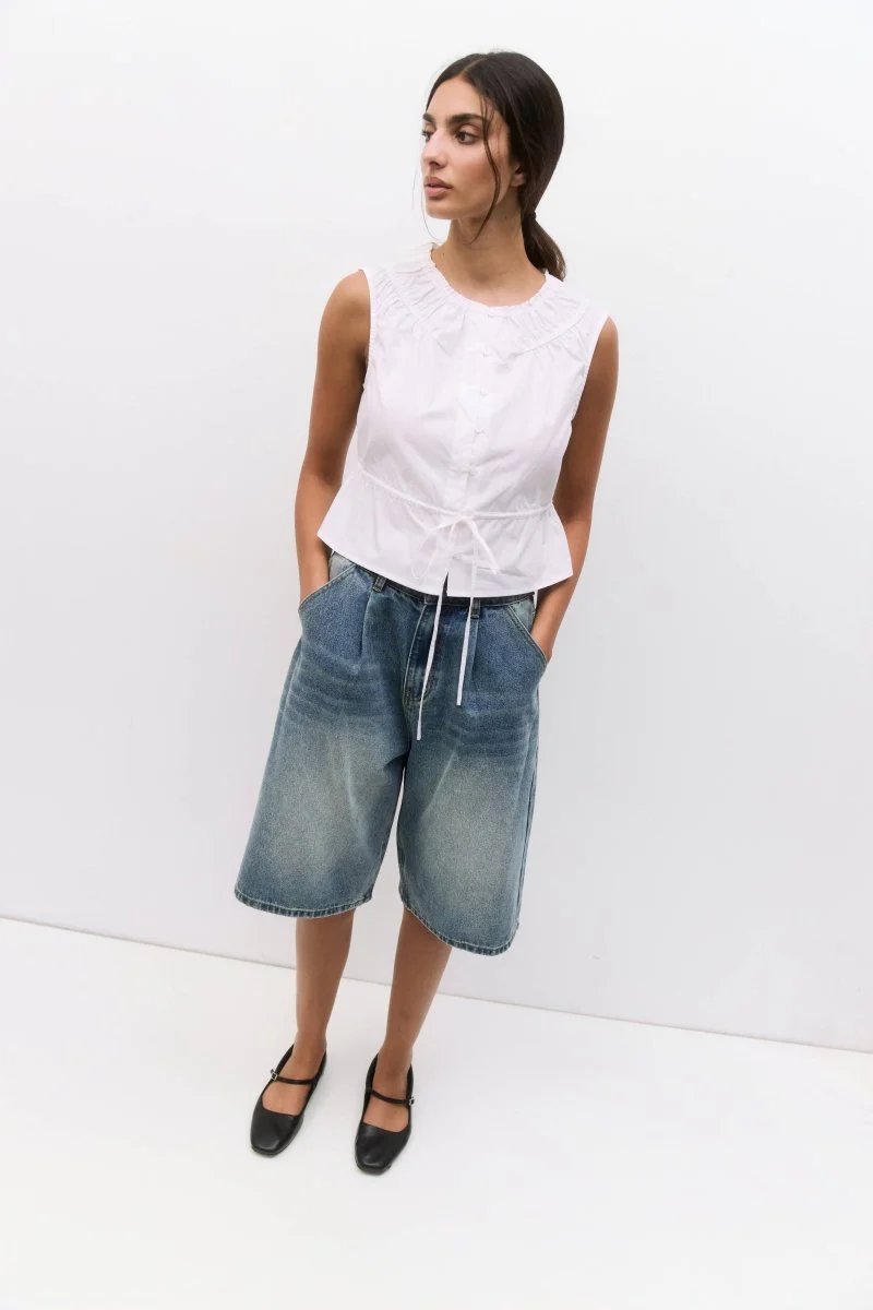 Camisole Margo Poplin Blanche All Row - Image 3