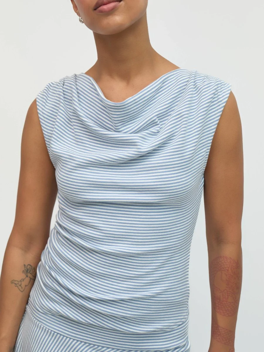 Camisole Rayée Rumi Bleu et Blanc Mod Ref - Image 8