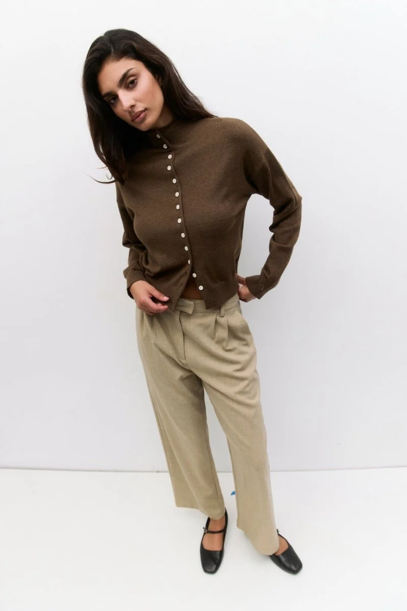 Cardigan Brooks Brun All Row - Image 5