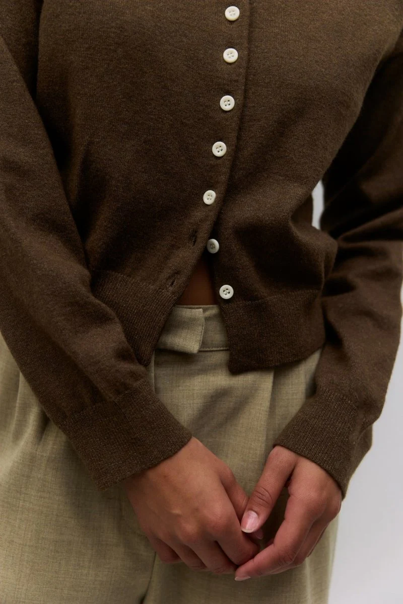 Cardigan Brooks Brun All Row - Image 6