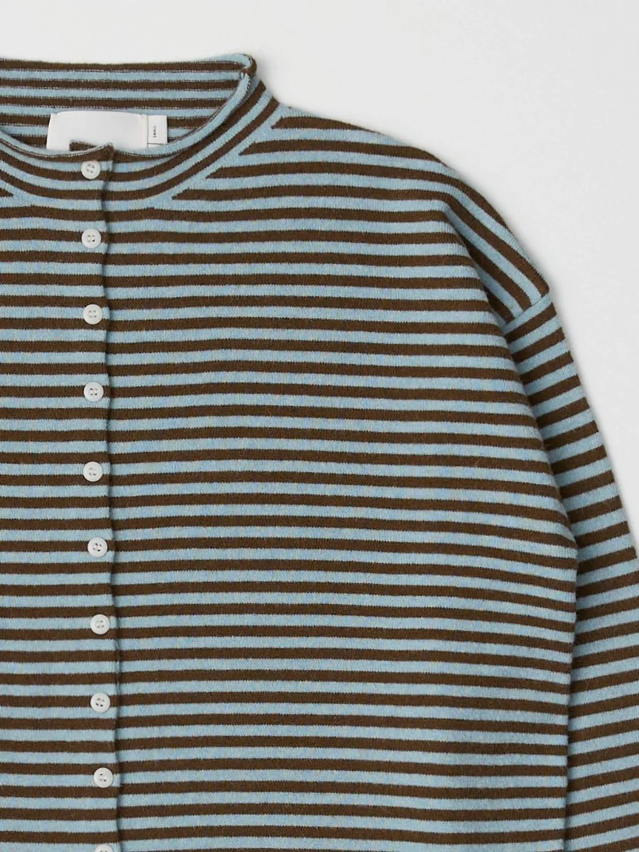 Cardigan Elisa Rayures Noires et Blanches All Row - Image 10