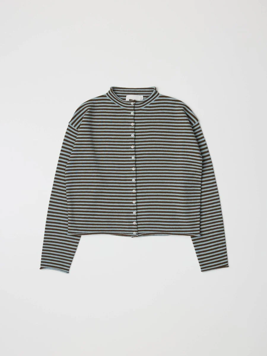 Cardigan Elisa Rayures Noires et Blanches All Row - Image 8