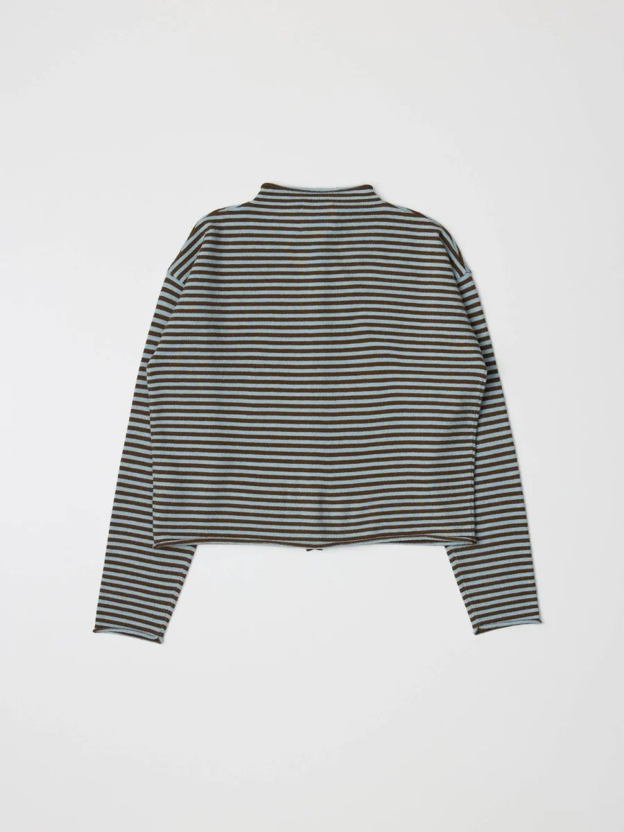 Cardigan Elisa Rayures Noires et Blanches All Row - Image 9