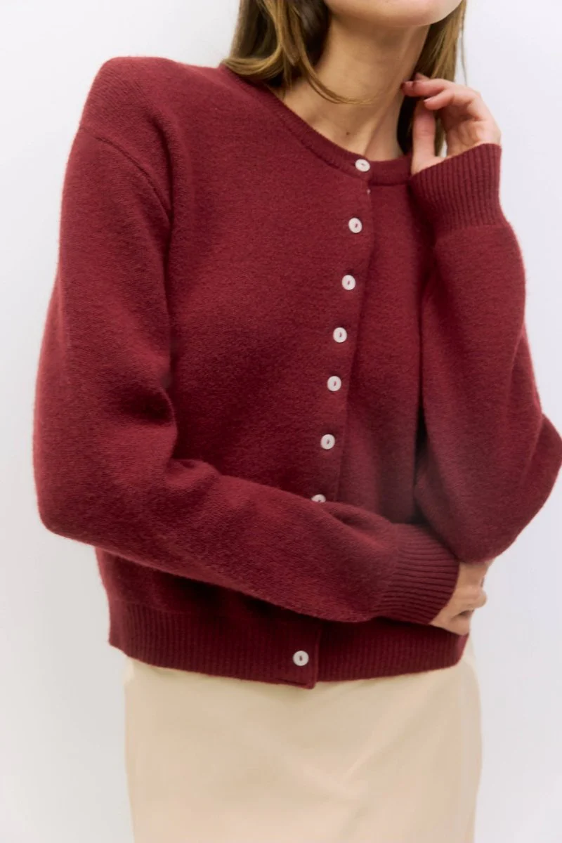 Cardigan Malin Rouge All Row