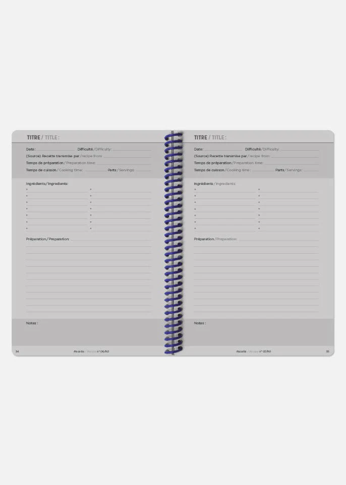 Carnet à Recettes Rouge Papier Tigre - Image 6