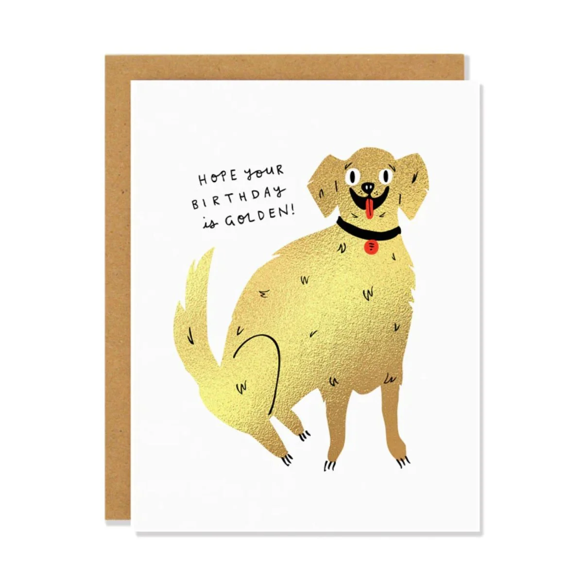 Carte de Souhaits Golden Birthday Badger & Burke