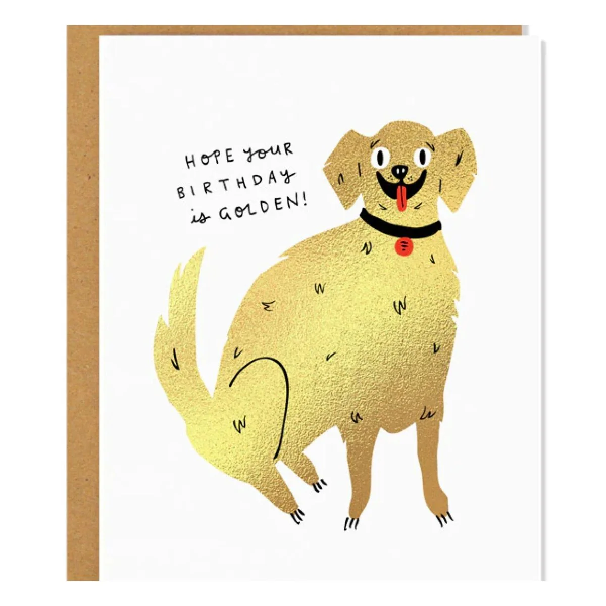 Carte de Souhaits Golden Birthday Badger & Burke - Image 2