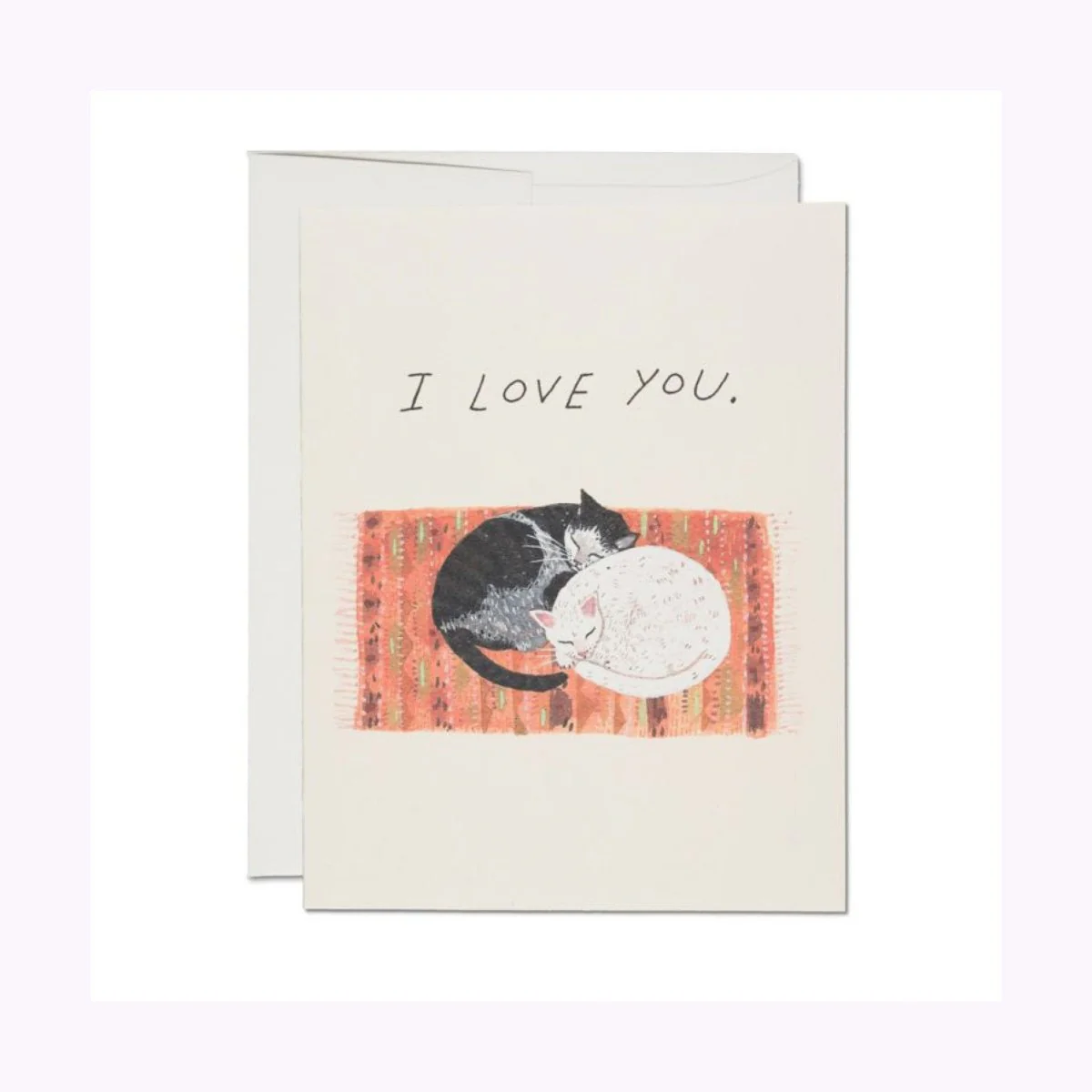 Carte de Souhaits Cat Cuddle Red Cap Cards - Image 3