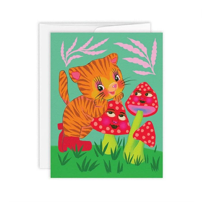 Carte de Souhaits Champignon Paperole