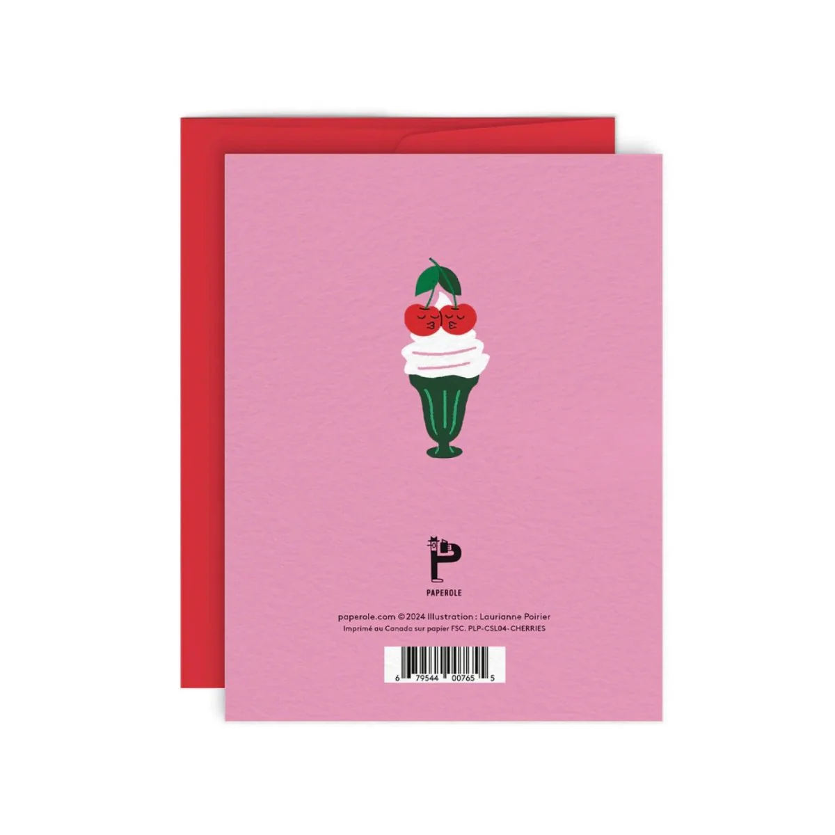 Carte de Souhaits Cherries Paperole - Image 2