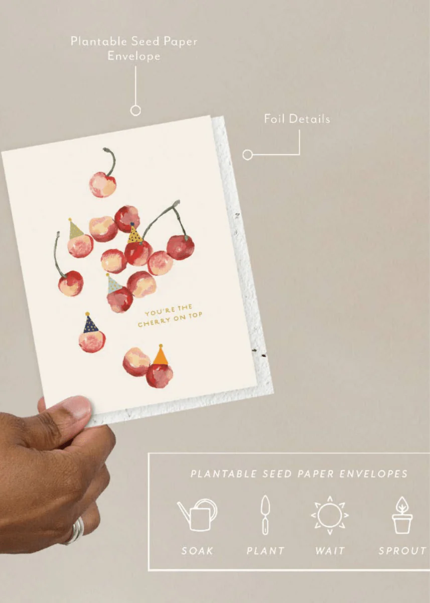Carte de Souhaits Cherry On Top Seedlings - Image 2