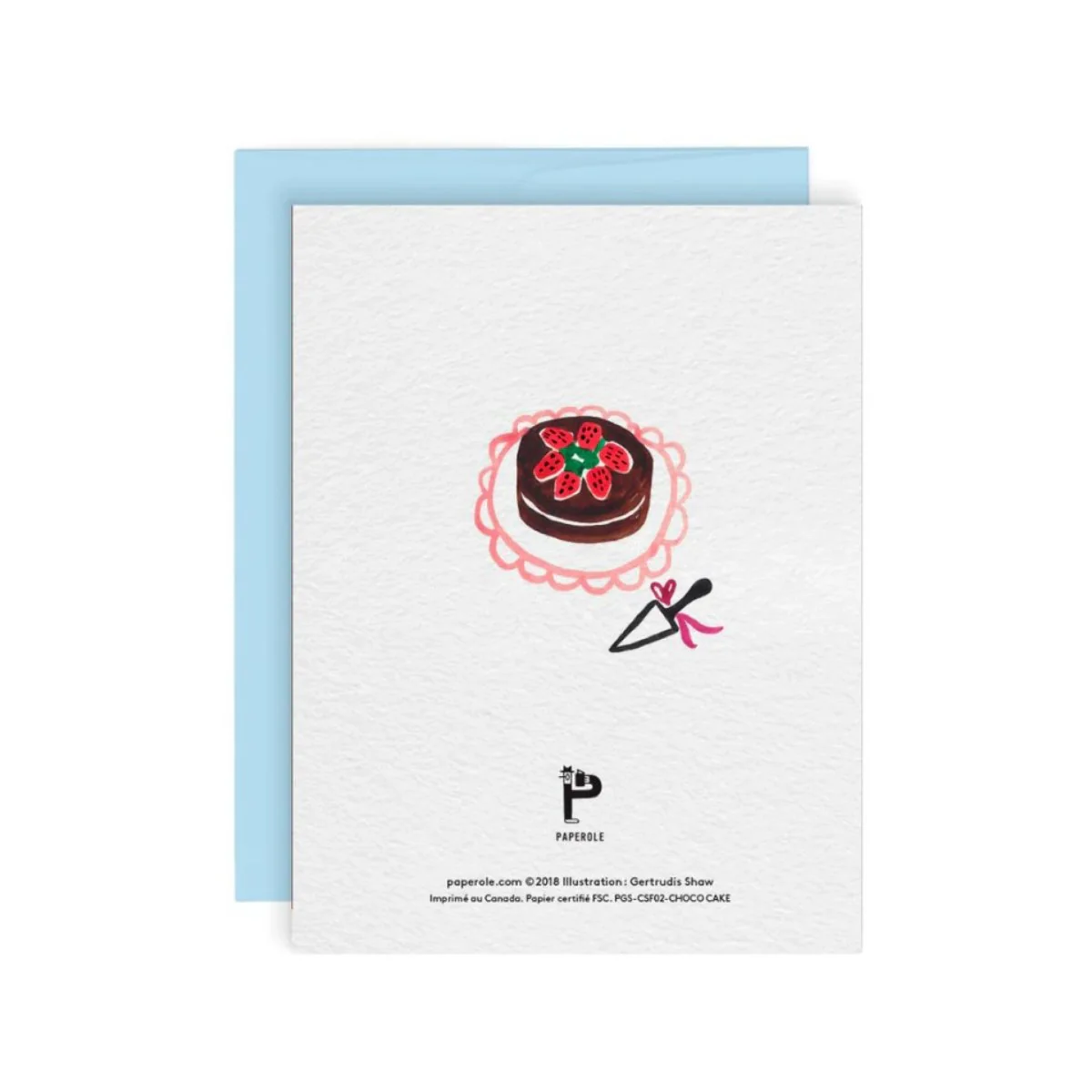 Carte de Souhaits Choco Cake Paperole - Image 2