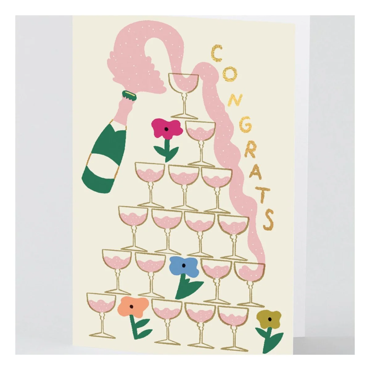 Carte de Souhaits Congrats Champagne WRAP - Image 2