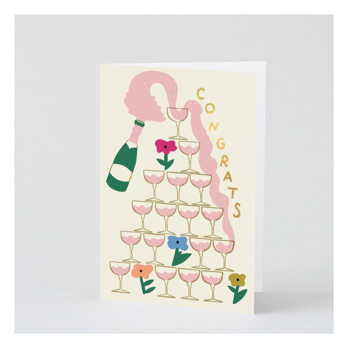 Carte de Souhaits Congrats Champagne WRAP - Image 3