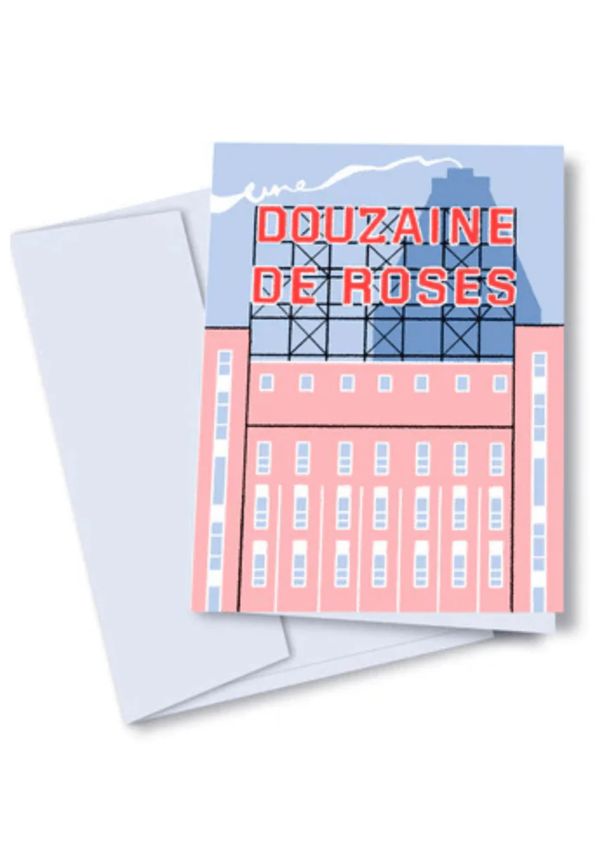 Carte de Souhaits Douzaine de Roses TOUTE