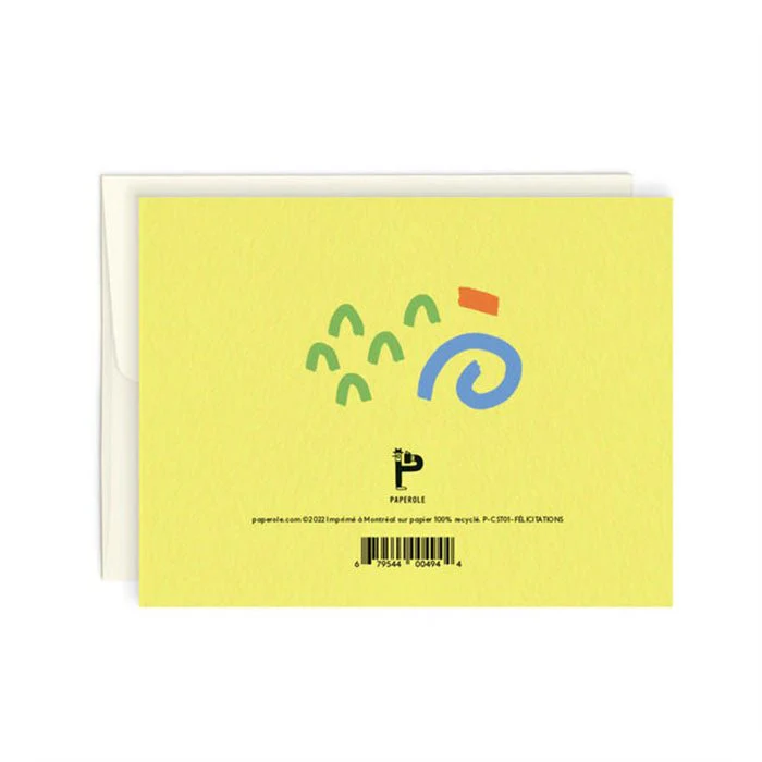 Carte de Souhaits Félicitations Paperole - Image 2