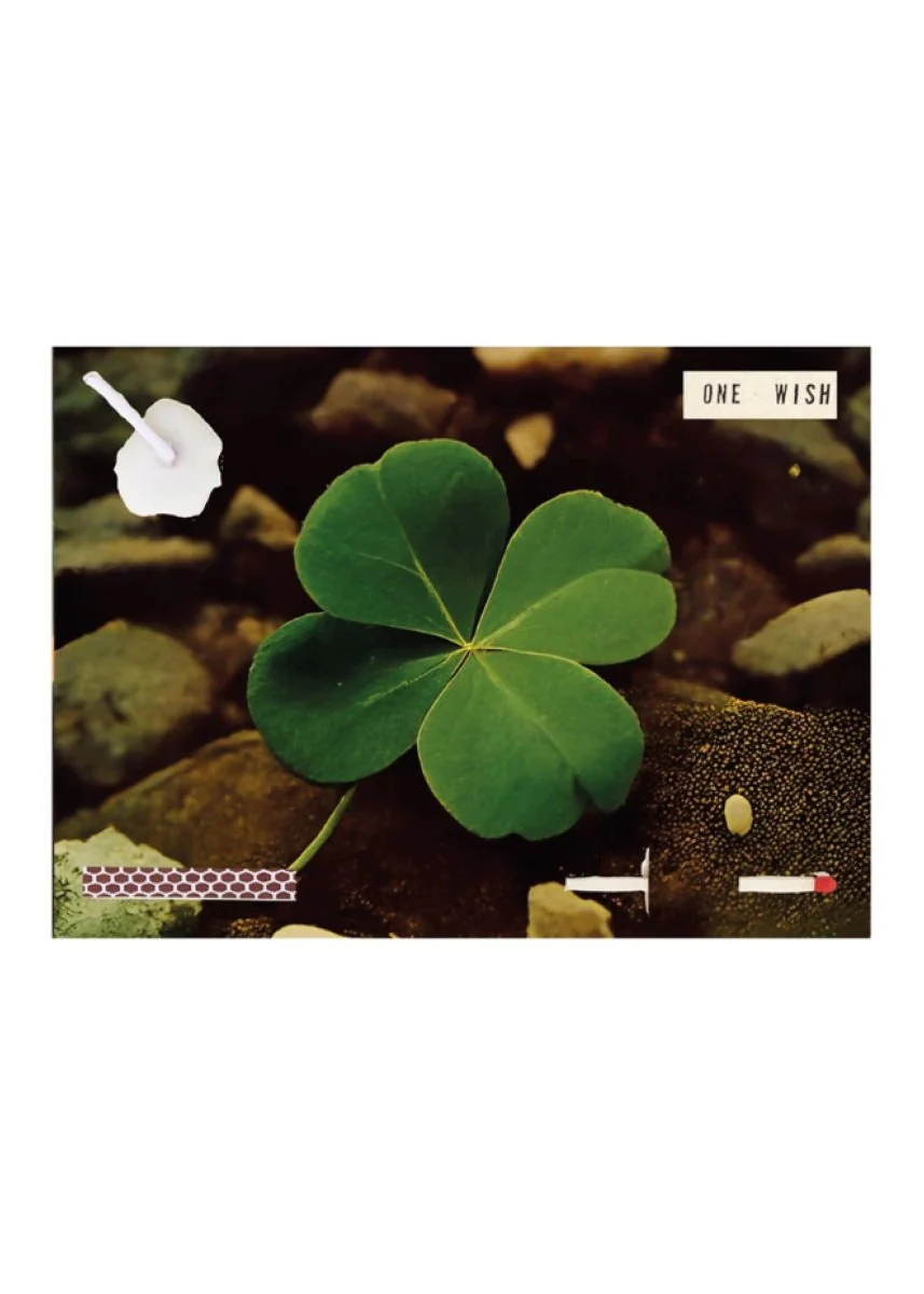 Carte de Souhaits Four Leaf Clover Wish