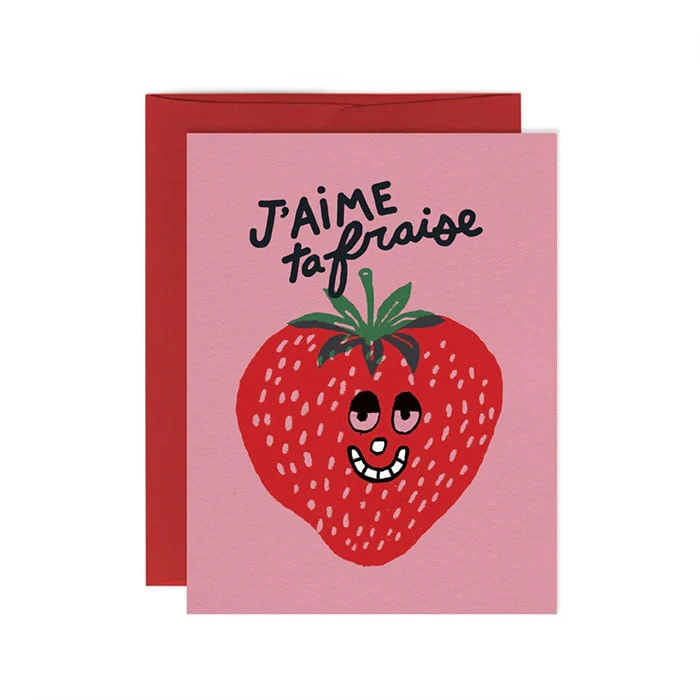 Carte de Souhaits Fraise Paperole - Image 2