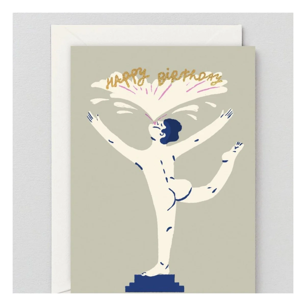 Carte de Souhaits Happy Birthday Statue WRAP - Image 2