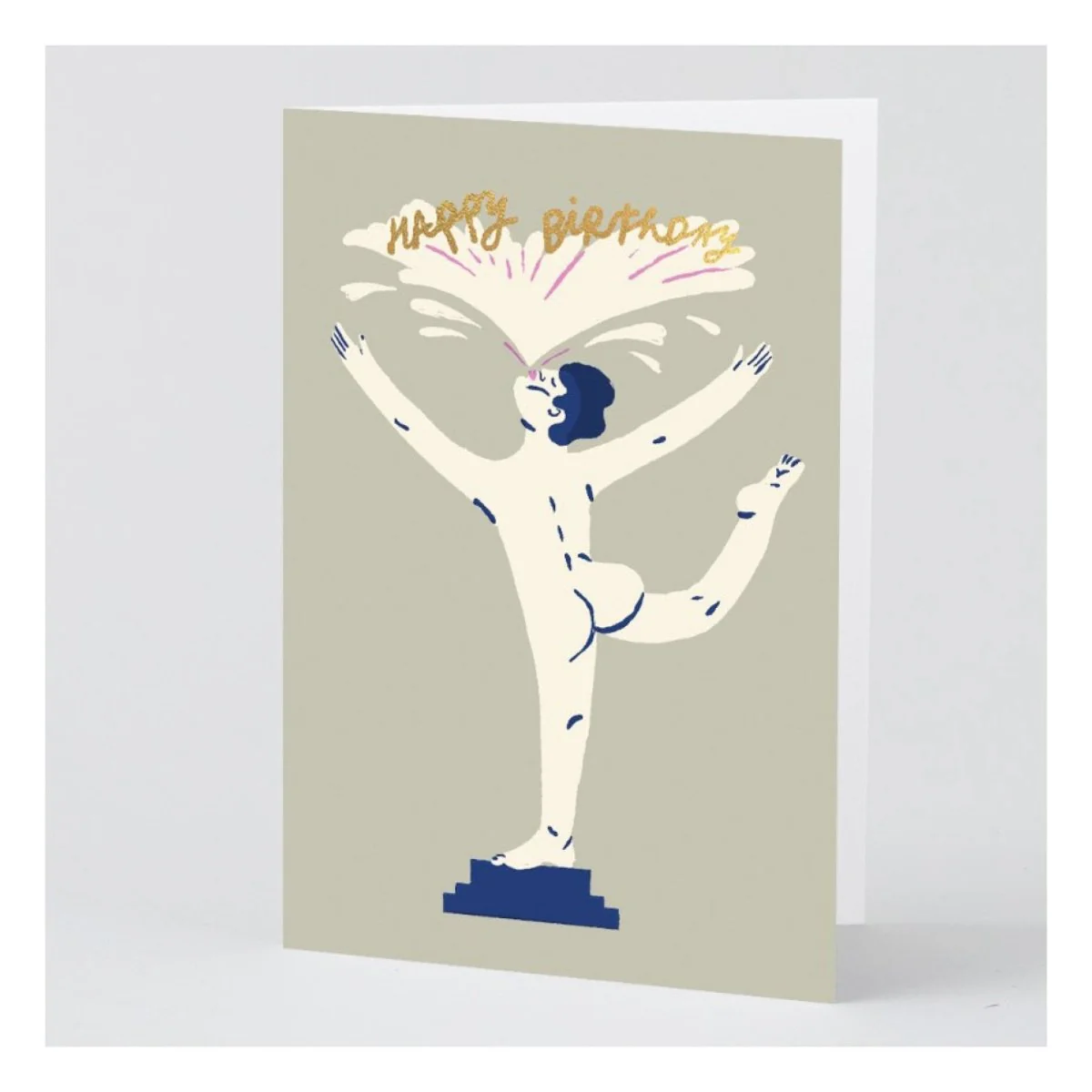Carte de Souhaits Happy Birthday Statue WRAP - Image 3