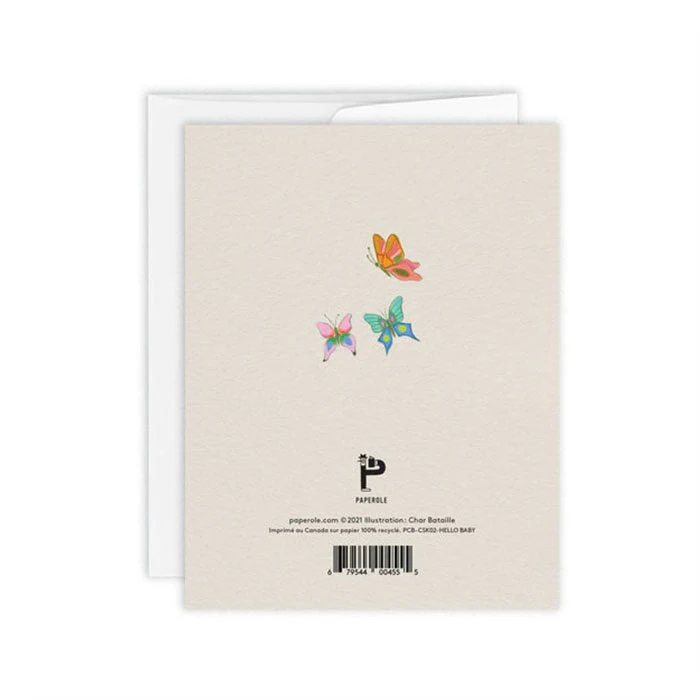 Carte de Souhaits Hello Baby Paperole - Image 2