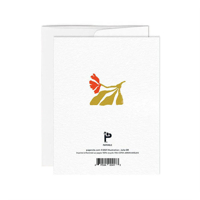 Carte de Souhaits Jardin Anglais Paperole - Image 3